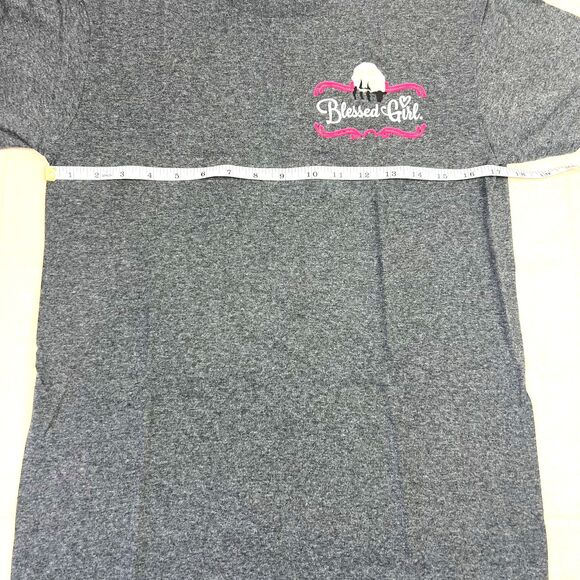 Blessed Girl "Walk by Faith Not By Sight 2 Cor 5:7' Gray Womens T-Shirt Size S - Picture 3 of 8